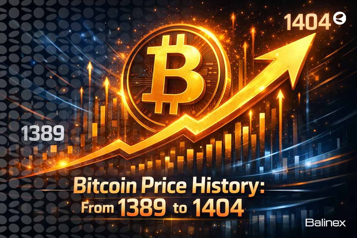 تاریخچه قیمت بیت کوین از سال ۸۹ تا ۱۴۰۴ | روند صعودی دائمی BTC