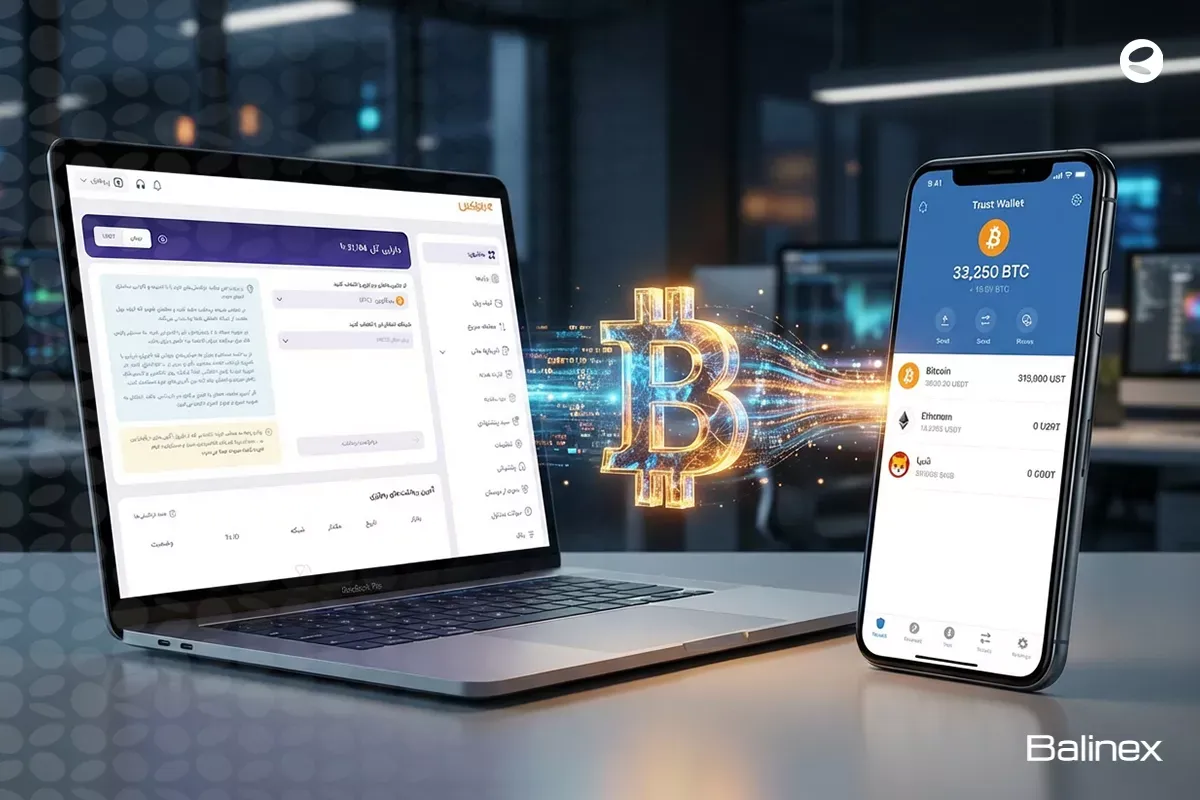 آموزش تصویری انتقال بیت کوین به کیف پول؛ 0 تا 100 انتقال BTC