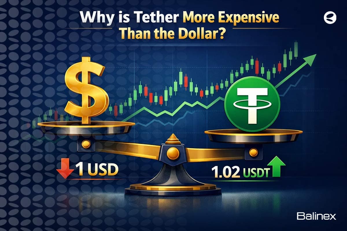 چرا تتر از دلار گرانتر است؟ بررسی کامل اختلاف قیمت دلار و تتر