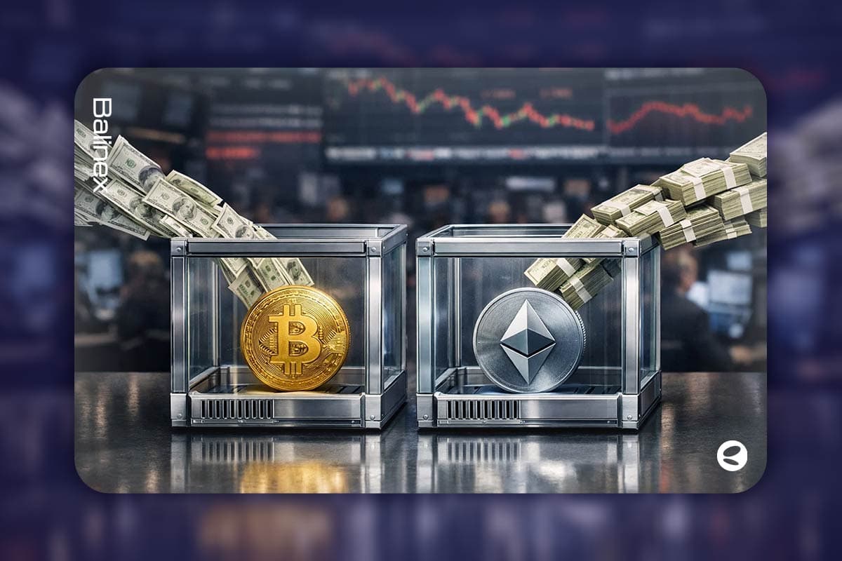 ETFهای بیت کوین و اتریوم سال ۲۰۲۶ را با جذب ۶۴۶ میلیون دلار شروع کردند!