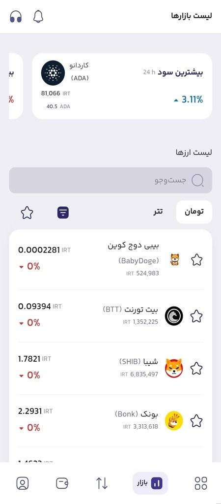 آموزش خرید ارز دیجیتال در اپلیکیشن بالینکس