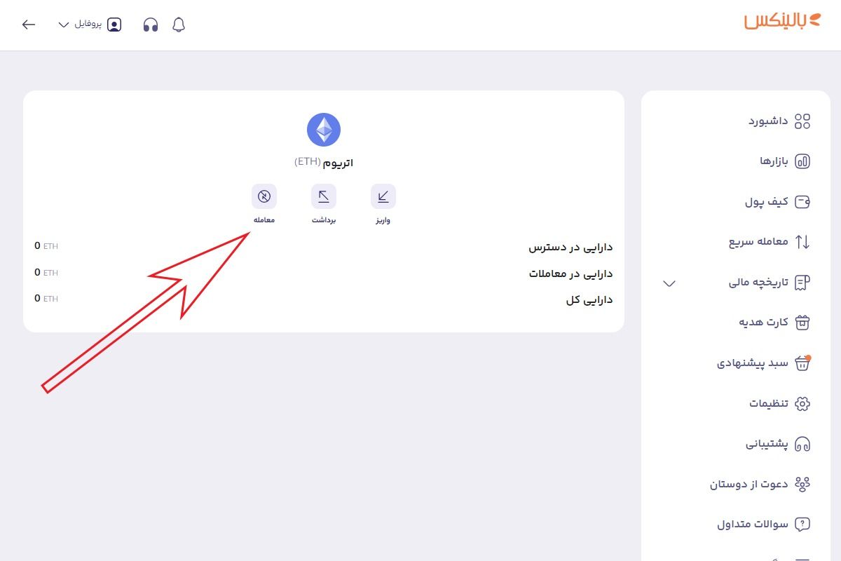 خرید اتریوم در بالینکس