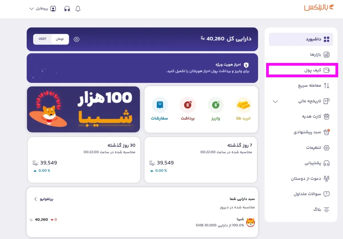کیف پول بالینکس