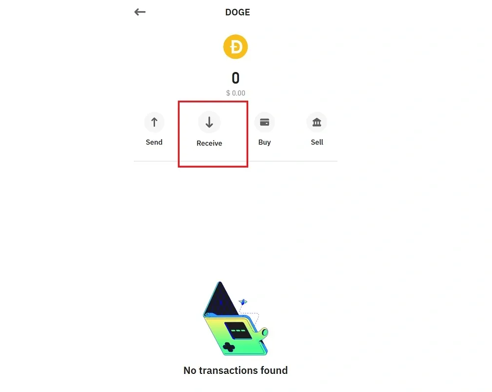 دریافت آدرس دوج کوین در تراست ولت