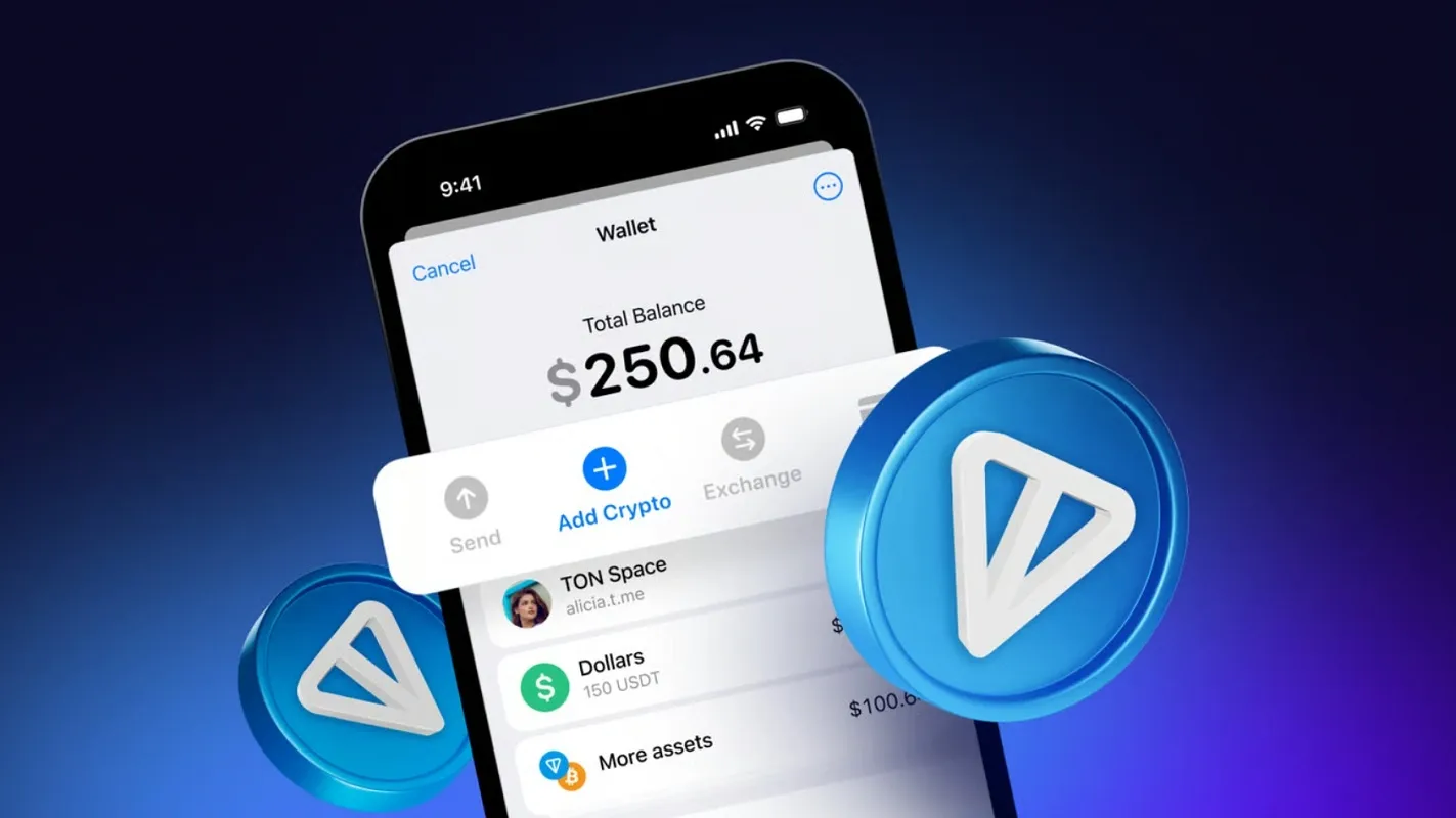 انتقال تون کوین به کیف پول