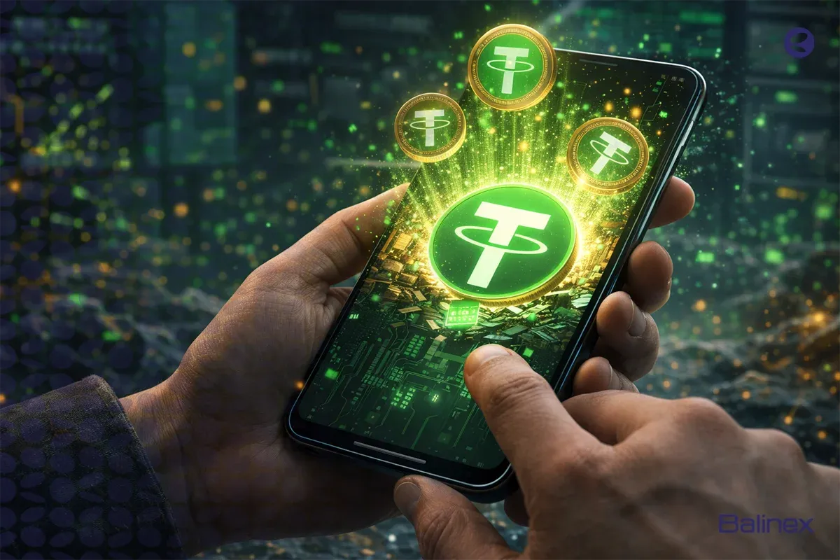 ماین تتر با گوشی موبایل