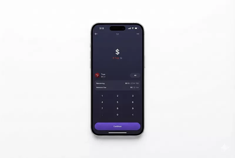 تعیین مقدار ارز یا مبلغ دلاری برای ارسال در کیف پول اکسودوس