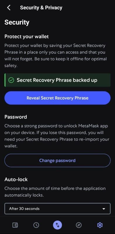 بخش Settings