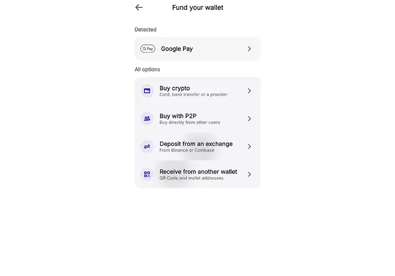 دریافت بیت کوین در تراست ولت