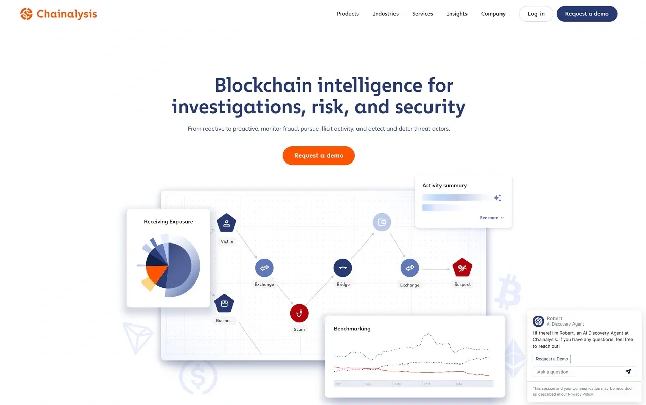 وب سایت Chainalysis